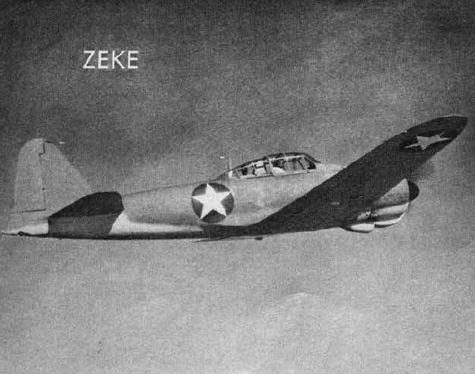 Mitsubishi A6M2 from the right 