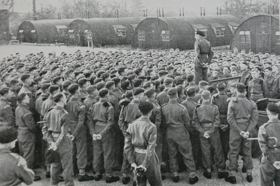 Montgomery addresses Royal Armoured Corps Recruits 