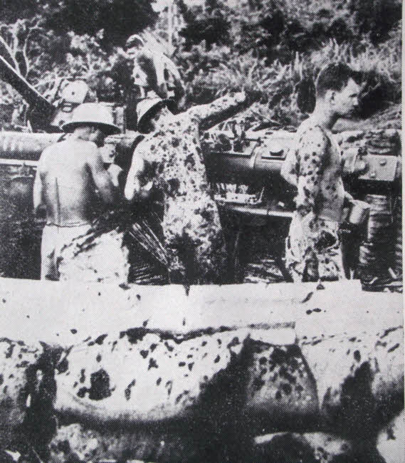 Muddy soldiers, Rendova Island 