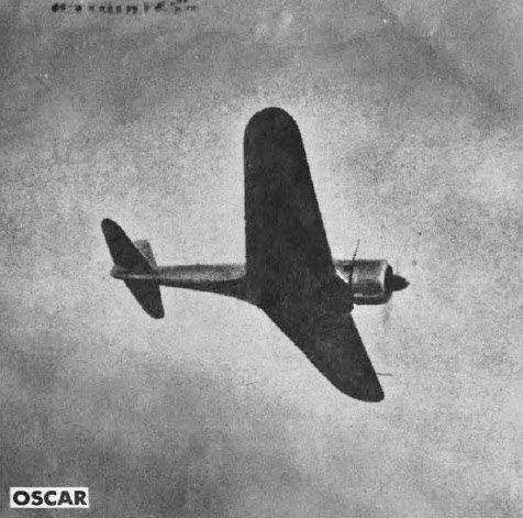 Nakajima Ki-43 from below 