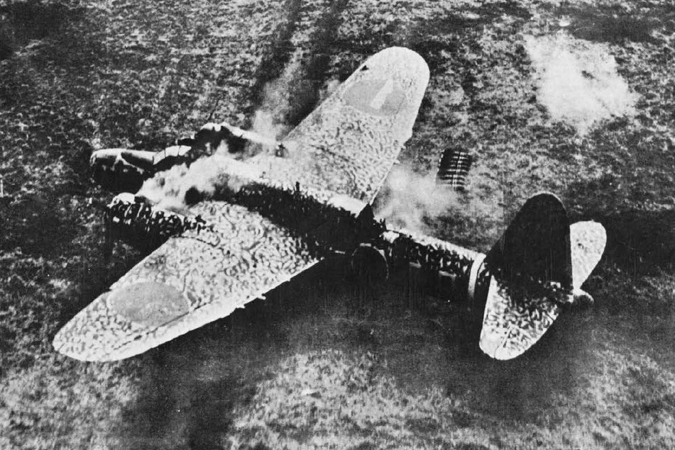 Nakajima Ki-49 Donryu (Storm Dragon) 'Helen' from above 