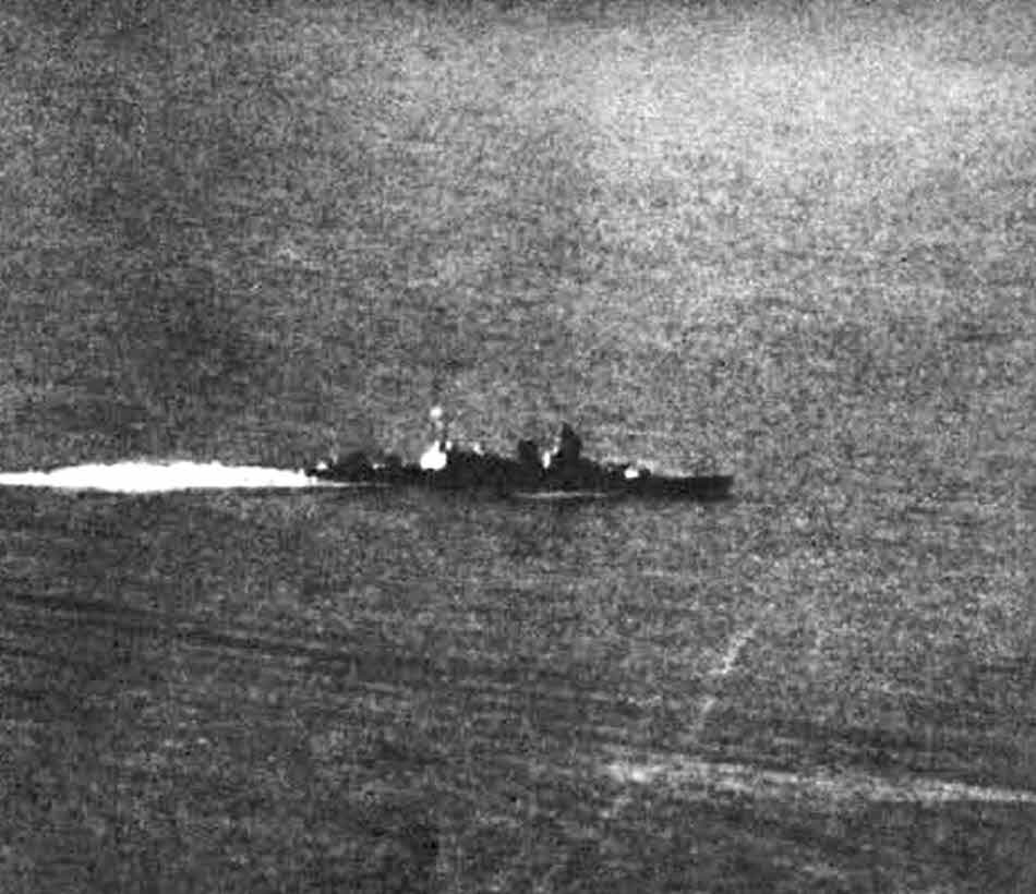 Light Cruiser Oyodo from the right 