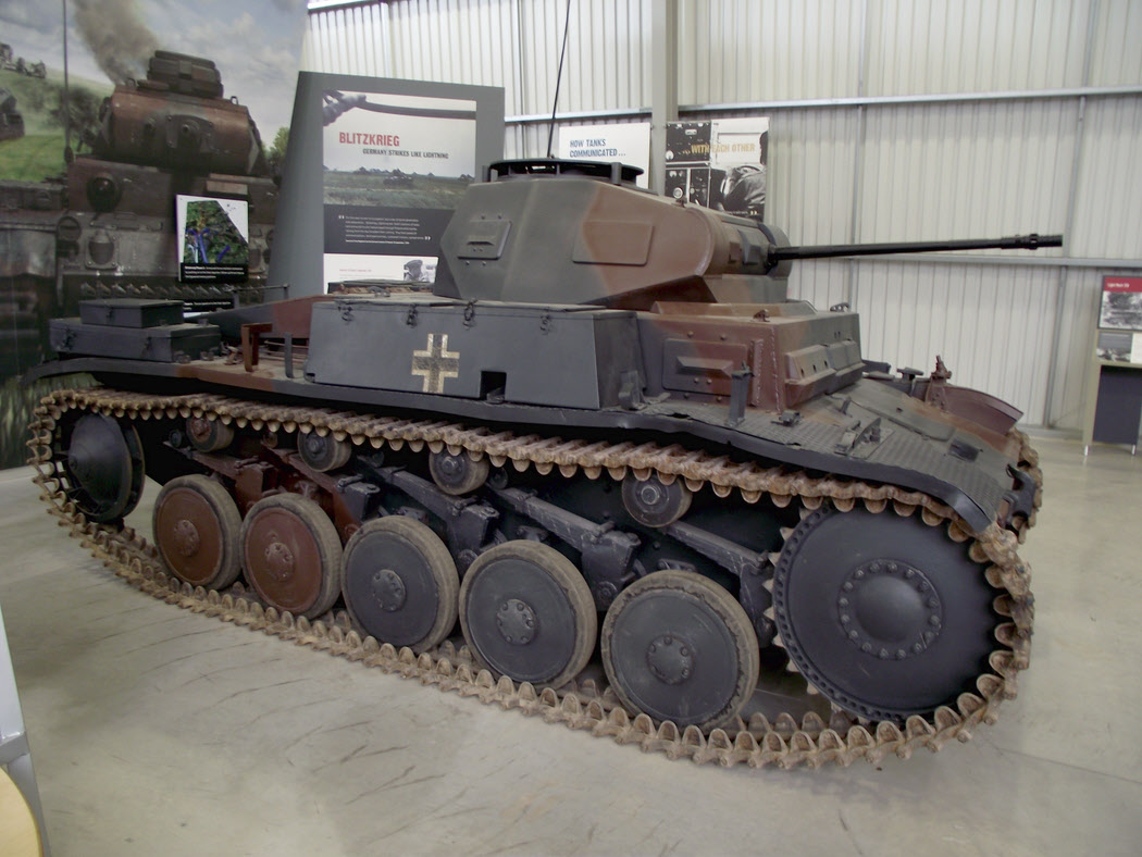 Panzer II ausf F from the right
