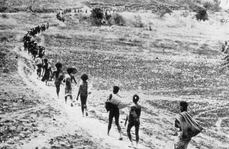 Papuan Porters, 1942 