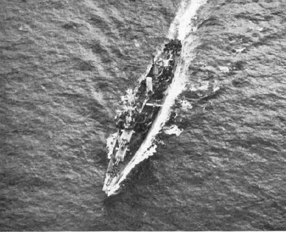 Pensacola Class Cruiser from Above 