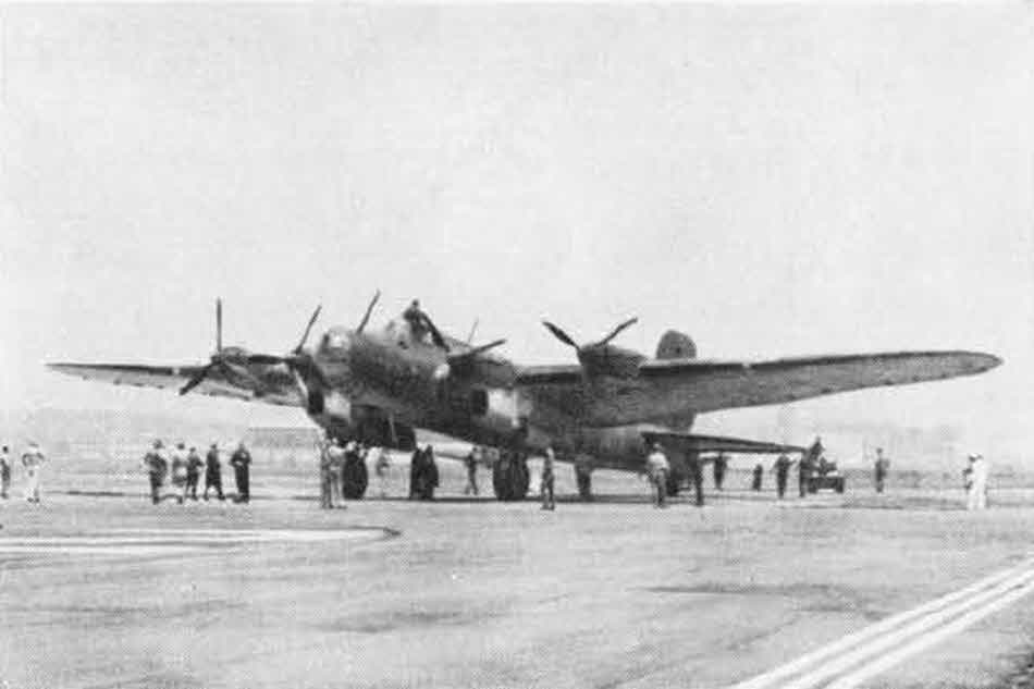 Frontal view of Petlyakov Pe-8 