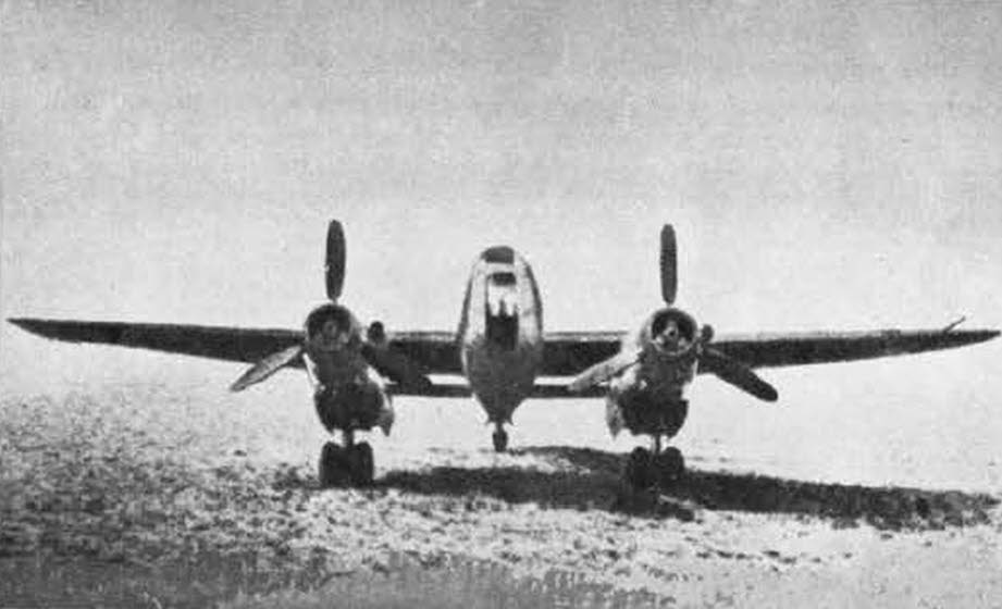Arado Ar 240 from the front 