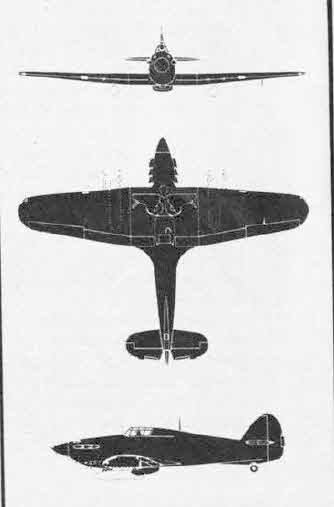 Plans of Hawker Hurricane Mk.II 