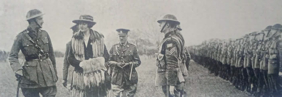 Princess Patricia inspects Princess Patricia's Canadian Light Infantry 