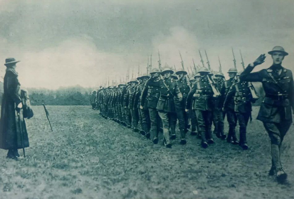 Princess Patricia taking salute of PPCLI 