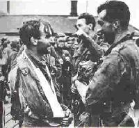 Soldiers returning from Dieppe