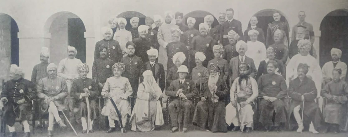 Ruling Princes of India with Viceroy at Delhi, January 1919 