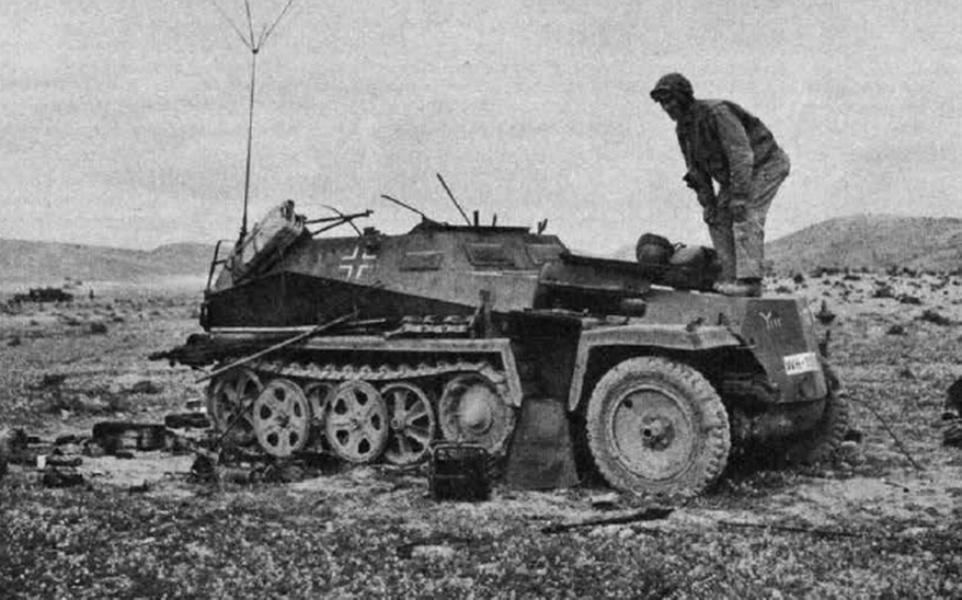 Captured Sd.Kfz. 250 Half Track 