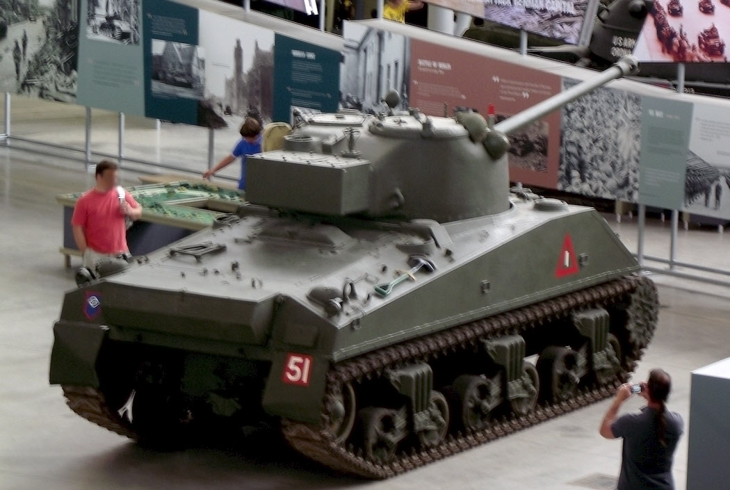 Sherman Firefly from above-rear 