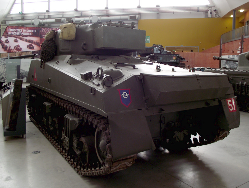 Sherman Firefly from the Rear