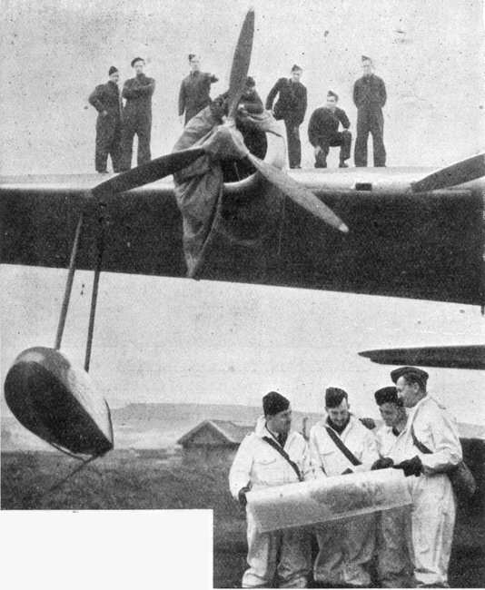 Australian airmen training on a Sunderland 