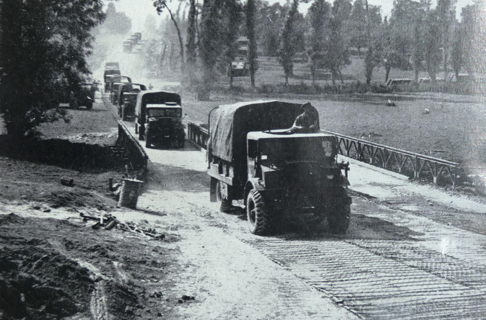 Trucks using Sommerfeld Track, Bayeux 