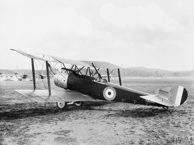 Sopwith 1 1/2 Strutter from the rear-left 