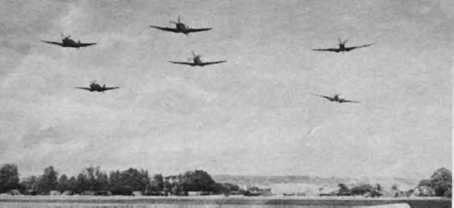 Formation of Spitfire M.IXs 