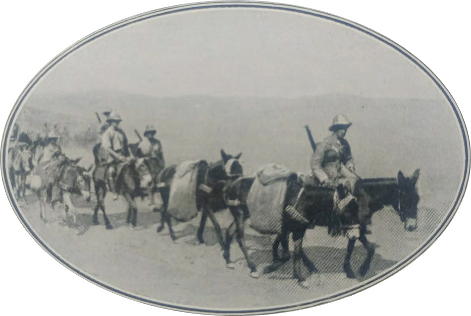 Cavalry of Staffordshire Regiment crossing Persian Desert 