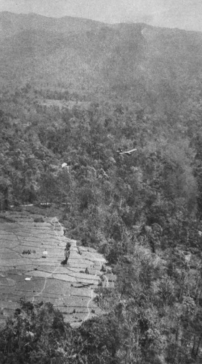 Stinson L-1 Vigilant dropping supplies over Burma 