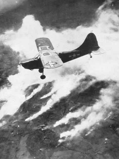 Stinson OY-1 Sentinel over Okinawa 