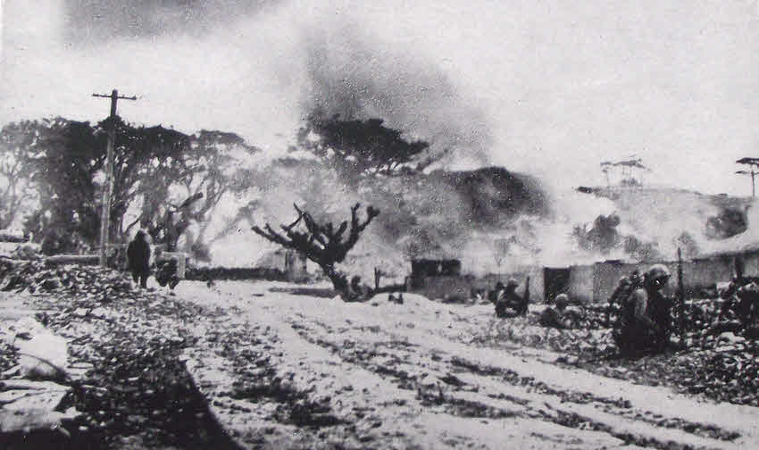Street fighting at Naha, Okinawa 