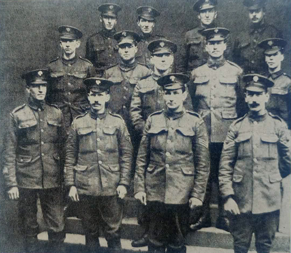 Thirteen Survivors of 1914 2nd Grenadier Guards, 1919 