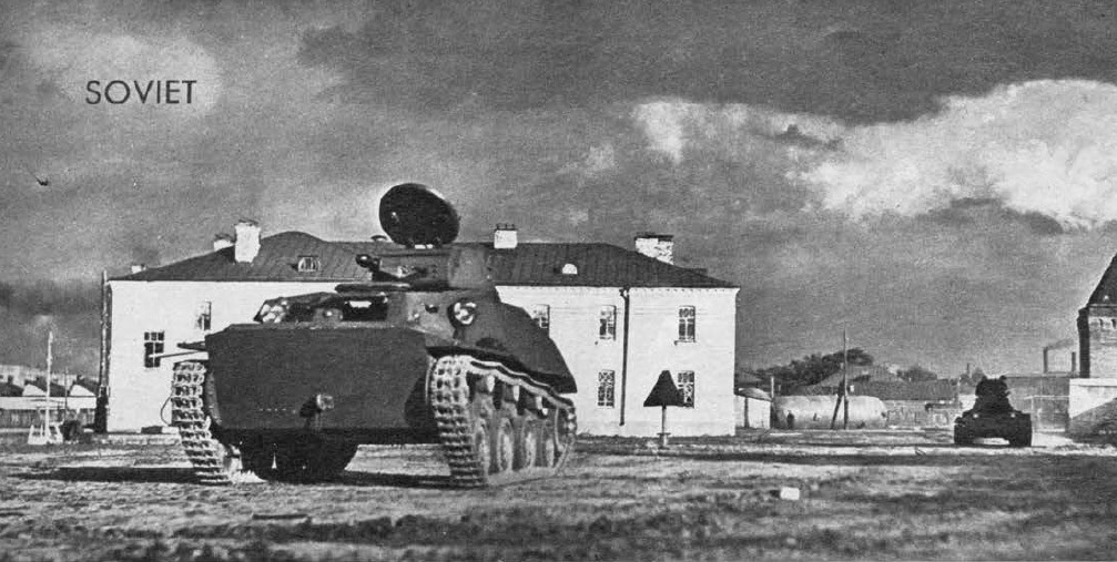 Front view of T-40 Amphibious Tank 