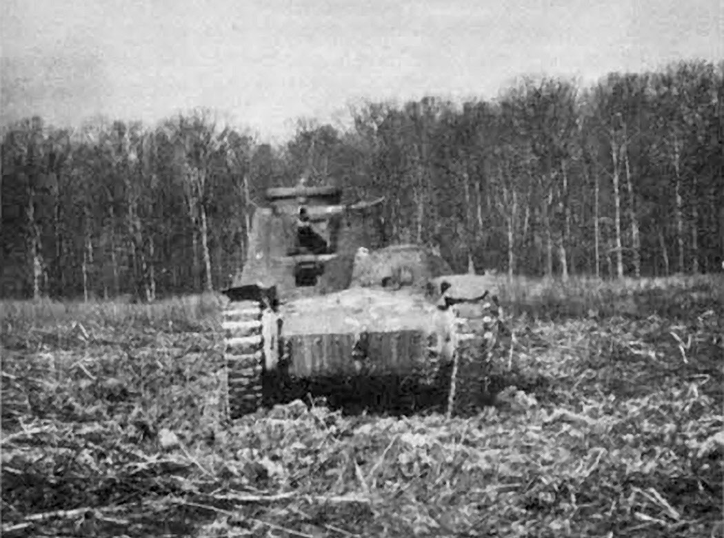 Type 97 Chi Ha Medium Tank from the front
