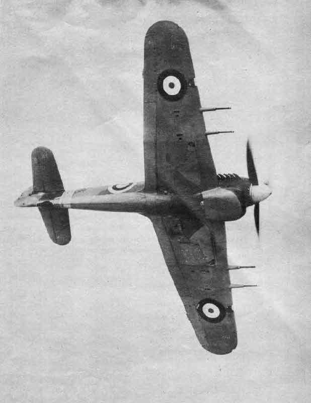Hawker Typhoon from Below 