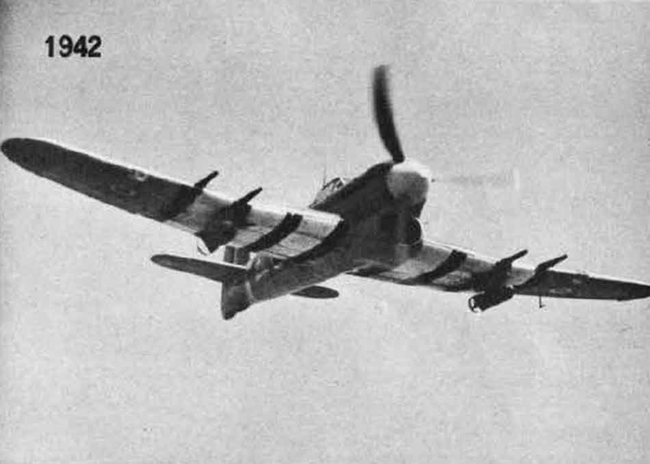 Hawker Typhoon from the front 