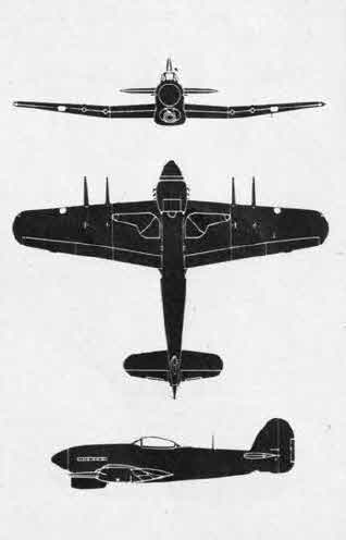 Plans of the Hawker Typhoon 