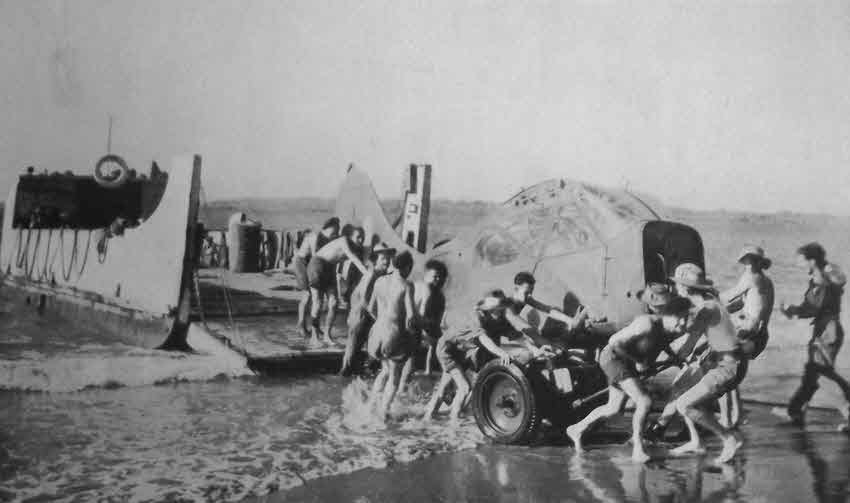 Unloading a Stinson L-5 Sentinel, Burma 