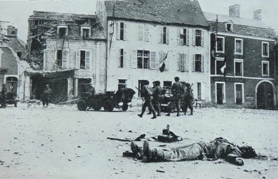 US Military Police at Trevieres 