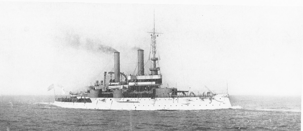 ISS Iowa (BB-4) at Fleet Review, 1905 