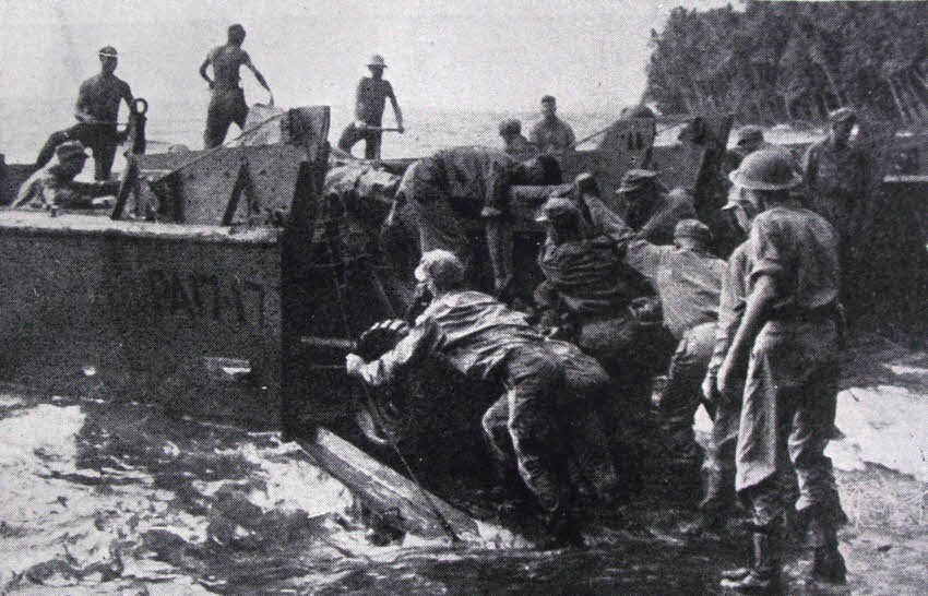 New Zealanders loading gun, Vella Lavalla 