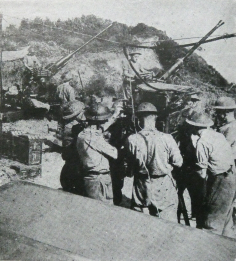 Crew operating Vickers Predictor for Bofors guns 