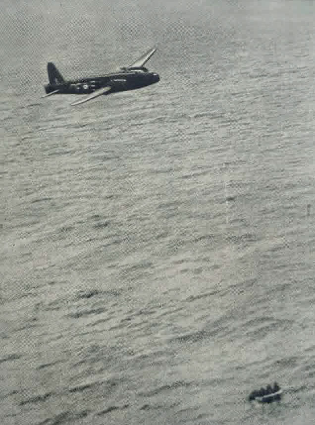 Vickers Wellington guides rescue vessel to Condor crew 