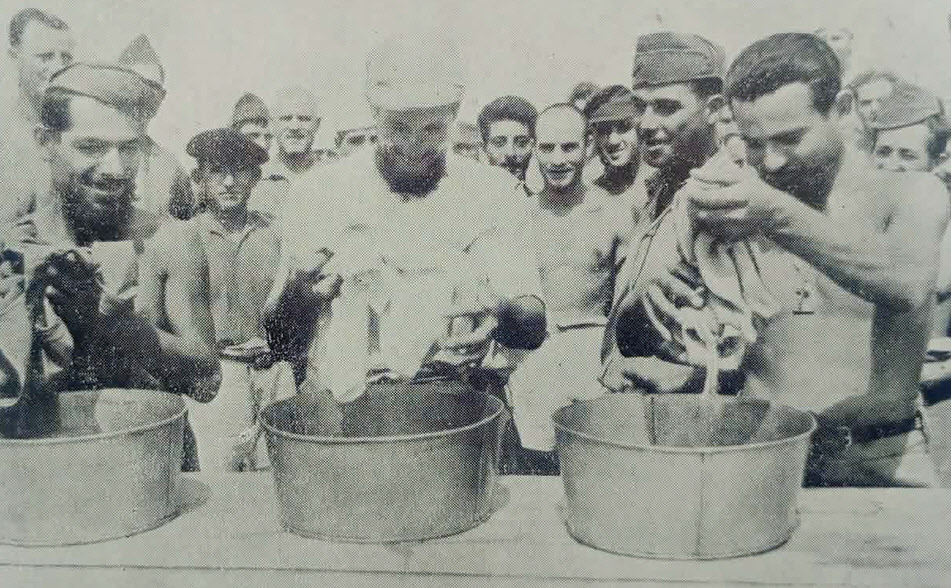 Wash Day at POW Camp, Egypt 