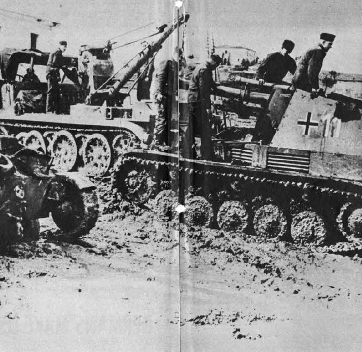 Rescuing bogged down Wespe 