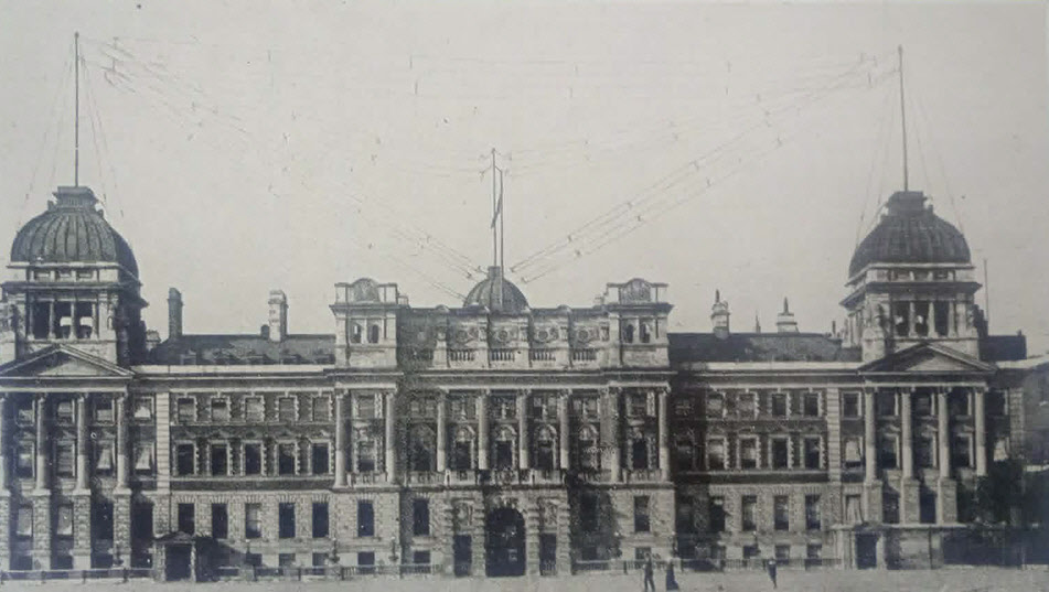 Wireless Aerial on Admiralty Building, First World War 