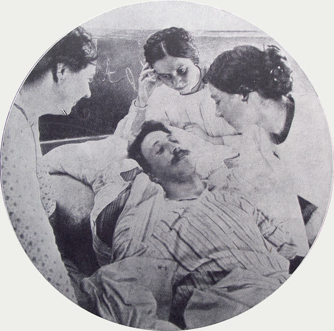 Wounded Belgian in Hospital, 1914 