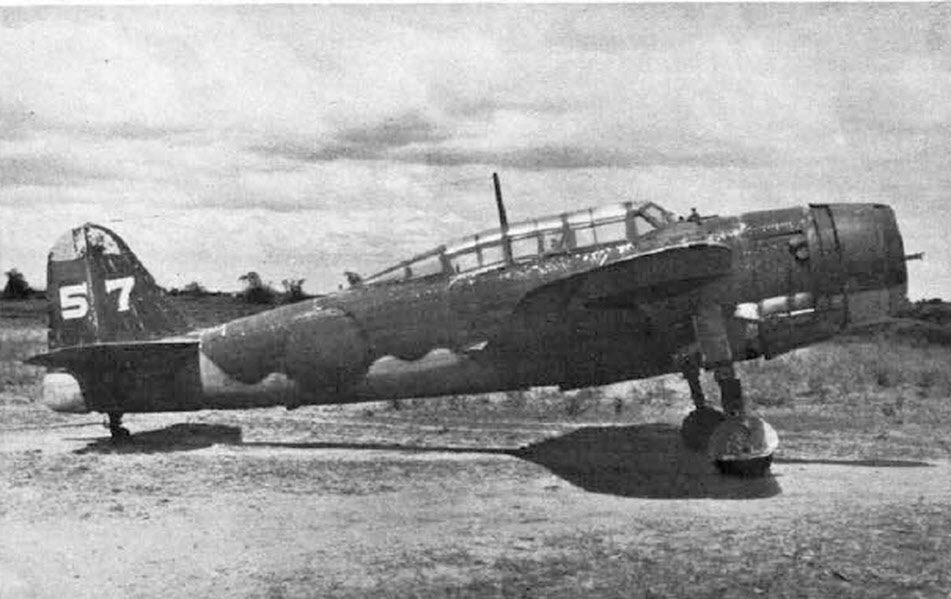Yokosuka D4Y3 Suisei 'Judy' from the right 