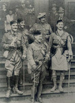 Five surviving 1914 veterans of London Scottish 