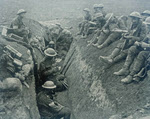 Troops from 58th (London) Division near Albert, 9 August 1918 