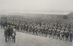 Men of Australian Imperial Forces prepare for George V 