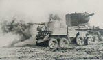 BA-10 Armoured Car and KV-2 Heavy Tank, Smolensk front, 1941 
