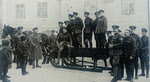 Honourable Artillery Company before sleigh ride, Austria 