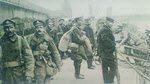 Men of R.F.A. from Salonika landing at Dover 